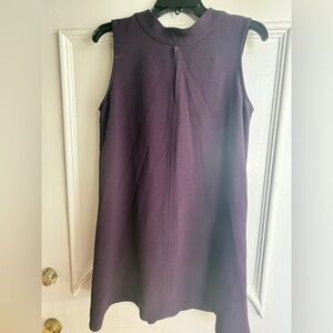 Aqua Deep Purple Midi Dress